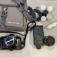 Konica Autoreflex TC 35mm Film Camera Hexanon AR 50mm F1.7  Sigma Mini Wide 2.8