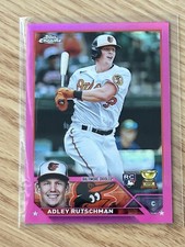 2023 Topps Chrome Rookie Adley Rutschman Pink Refractor And Base