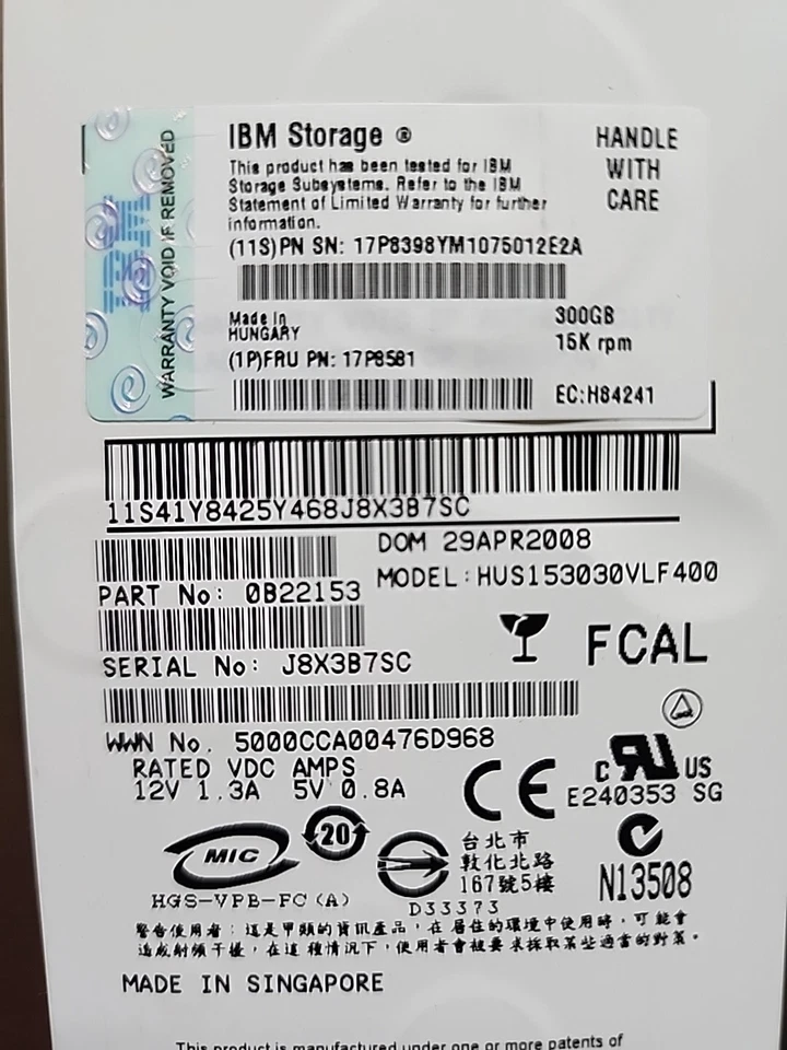 IBM 42D0410 300GB Hard Drive - Image 3 of 4