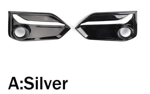 1Pair For Type R Fk8 Front Grills Bumper Fog Lights Cover Lamp Frame - Picture 9 of 10