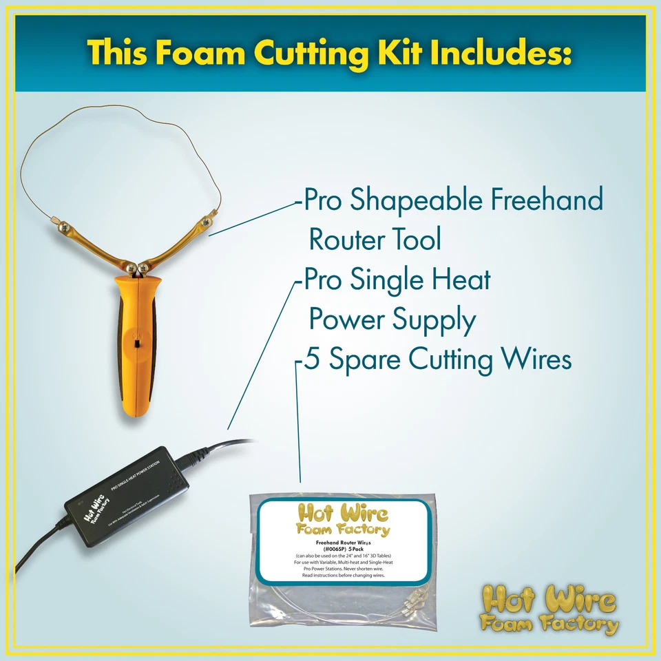 Hot Wire Foam Factory Freehand Foam Router Styrofoam, EPS, & XPS Cutting Tool - Image 3 of 4