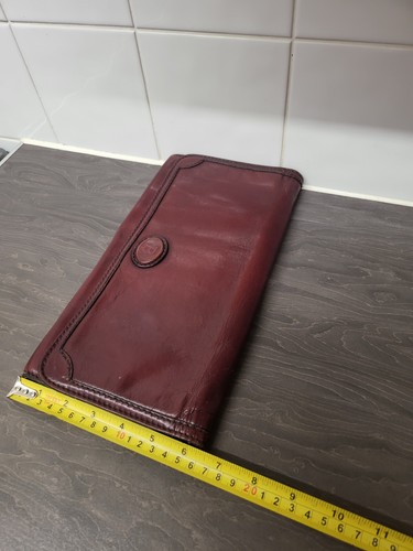 Vintage BALLY clutch Bag Unisex Leather Italian Rare Collectable - Picture 9 of 20