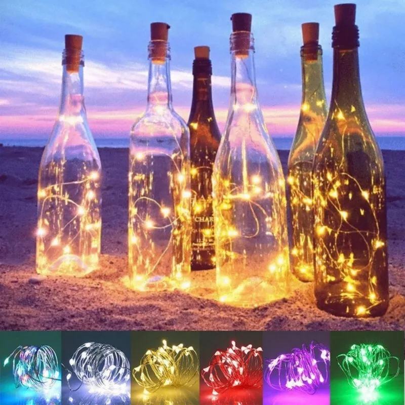 Solar lights outlet for wine bottles