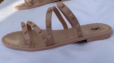 jelly women's slide sandals