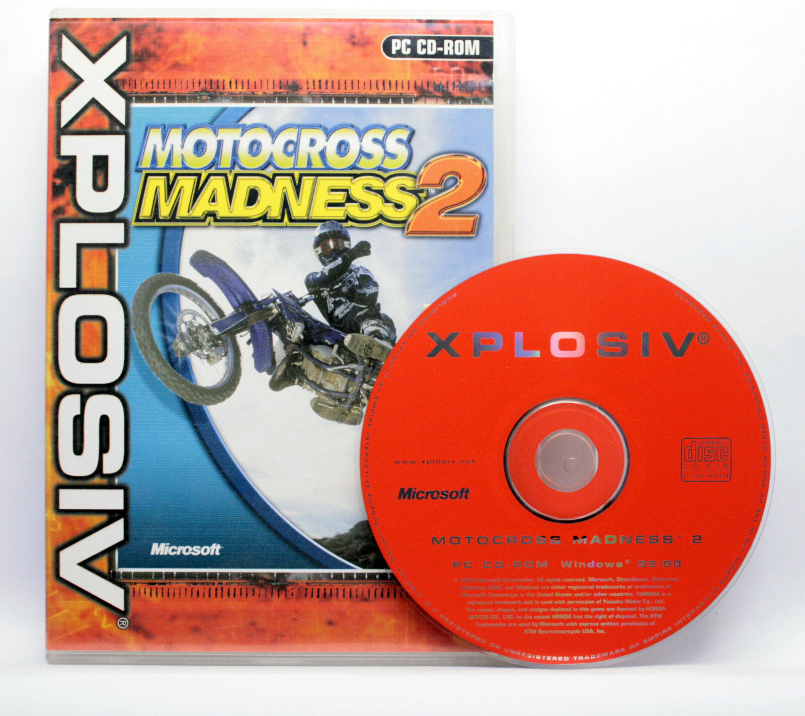 MOTOCROSS MADNESS 2 MICROSOFT PC CD ROM GIOCO EDIZIONE INGLESE XPLOSIV VBC 69803