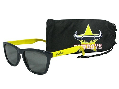 North QLD Queensland Cowboys NRL Sunglasses and Case Set Beach Pool Gift - Picture 1 of 12