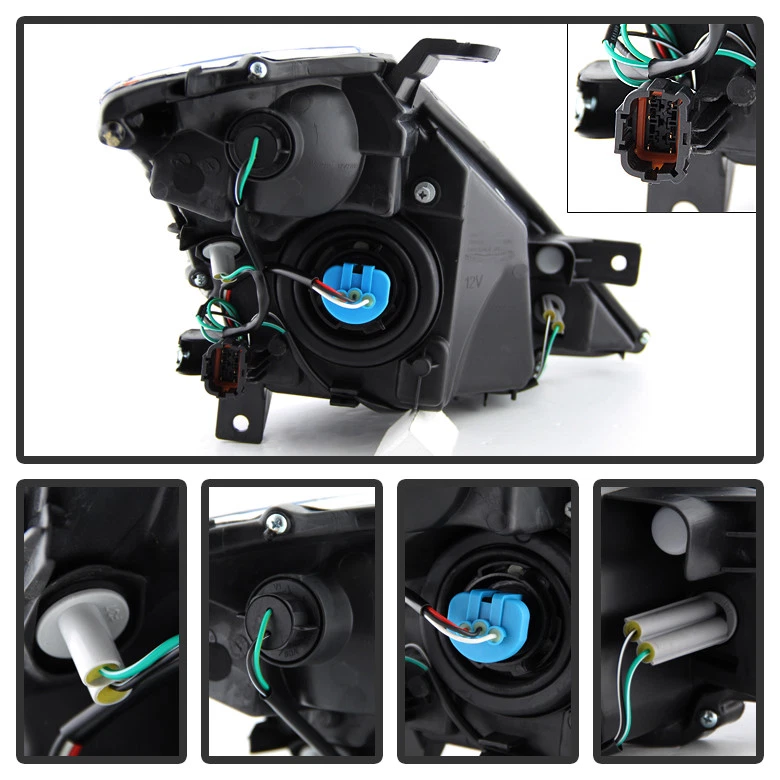 Faros de Murano tipo halógeno izquierda+derecha para 2003 2004 2005 2006 2007 Foto 3 de 4