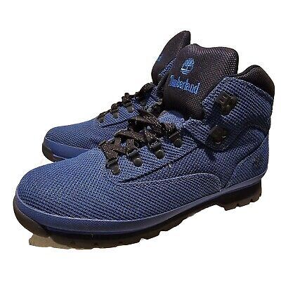 Timberland Euro Hiker Leather Hiking Boots Blue Men's Size Timberland Euro Hiker Leather Hiking Boots Blue Men's Size