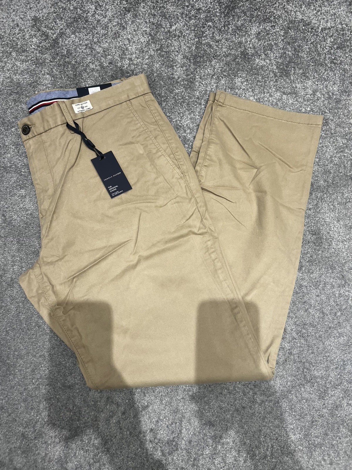 Men’s Tommy Hilfiger Denton Chino Straight Fit Trousers-36W R. Brand New.