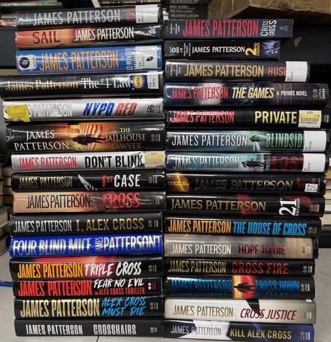 James Patterson 30 Book Lot - Alex Cross 14 Book Set + 16 Random Book Lot