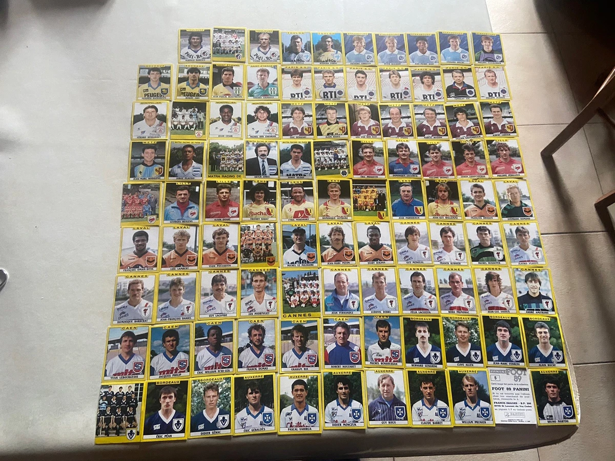 Album Panini Foot 1989 – Championnat De France – Incomplet 370/414 – Collector
