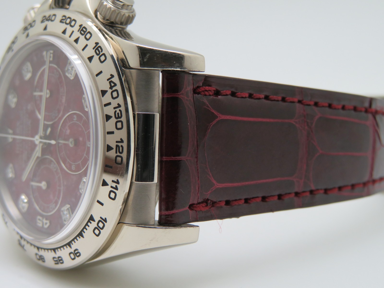1998 Rolex Daytona 16519 Zenith Grossular Rubellite Dia. Dial Full Set Serviced image 7