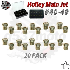 🎁Box🎁Holley Carburetor Main Jets 20 PACK For 1/4-32 Gas KIT 40-49 2 EACH