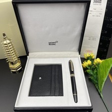 Montblanc Luxurious Gift Set Montblanc Wallet & Meisterstuck Ballpoint Pen Black