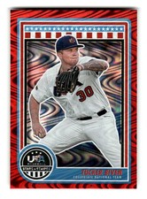 2025 Panini Stars and Stripes USA Baseball #82 Tucker Biven #/249 Red Swirl