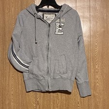 American Eagle Outfitters Vintage Fit Grey Full Zip Hoodie Size XS