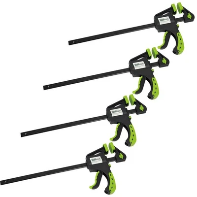 Einhandzwinge Schnellspannzwinge Schraubzwinge 60x300mm 4er Set Klemmzwinge - Bild 1 von 4
