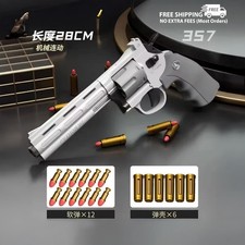 ZP5 357 Revolver Soft Bullet Toy Gun for Kids Adults   Outdoor CS Game Fun Xmax