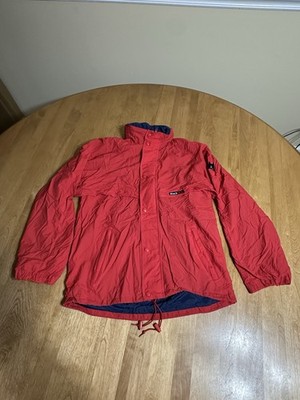 Vintage Black Ice Red Windbreaker Jacket Medium READ DESCRIPTION 
