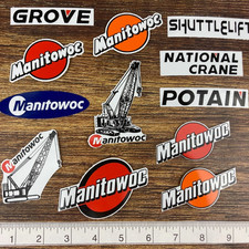 Decal Stickers Manitowoc Crawler Crane Grove ...