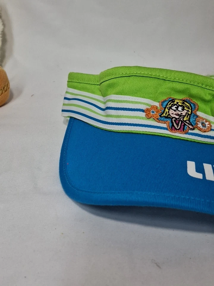 罕见迪士尼商店 Lizzie McGuire Visor,女孩,蓝色和绿色,青少年,可调节。 — 第 3/4 张图片