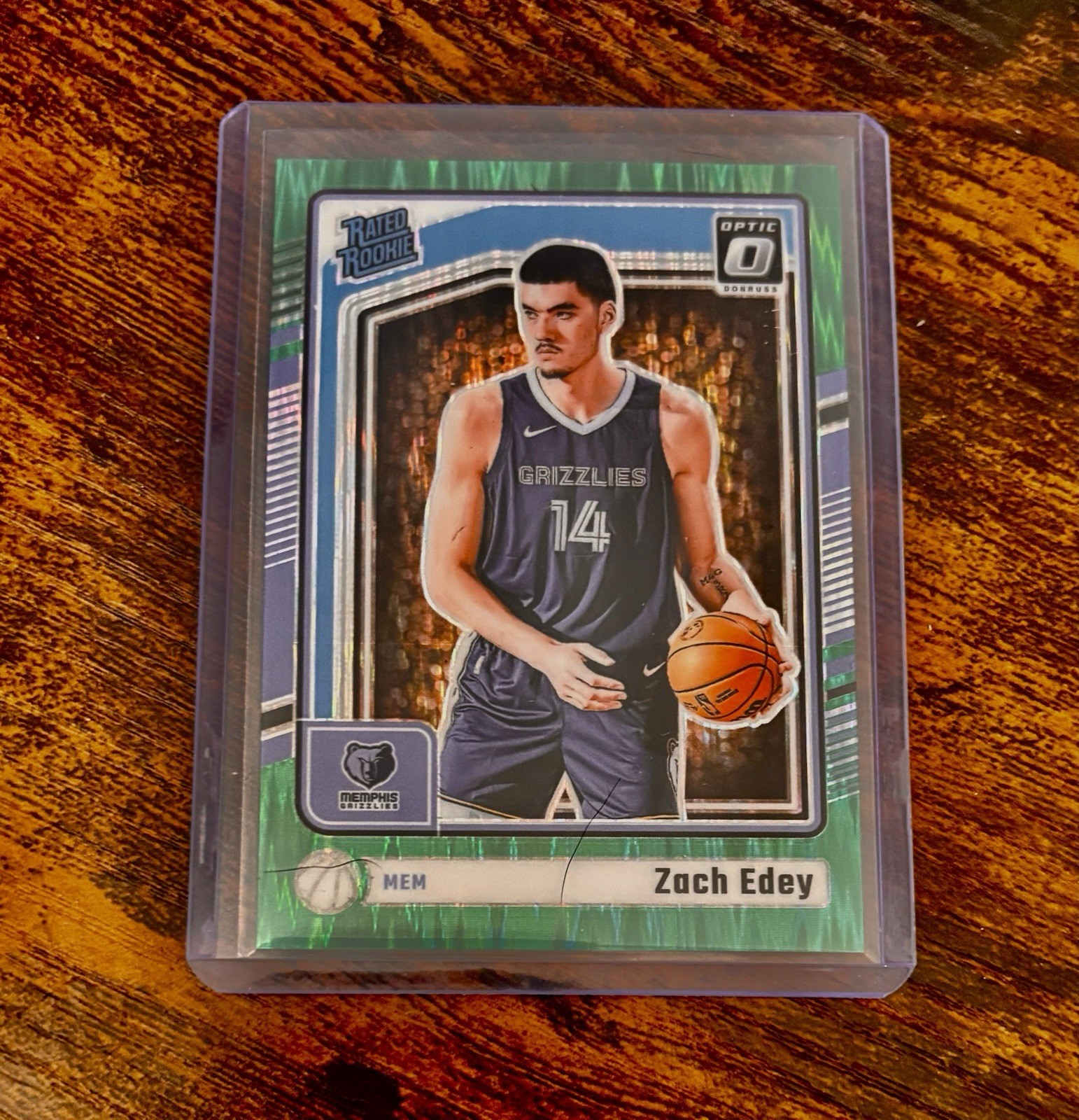 2024-25 Panini Donruss Optic Express Lane Zach Edey #288 Green /149