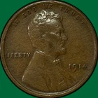1914 Lincoln Wheat Cent Extremely Fine XF Coin #33966