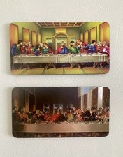 Nuevo Un Set La Última Cena de Pinturas de Fama Mundial Imán de Nevera 2 Piezas