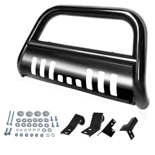 3" Steel Bull Bar Push Bumper Grille Guard for 2005-15 Toyota Tacoma Pickup