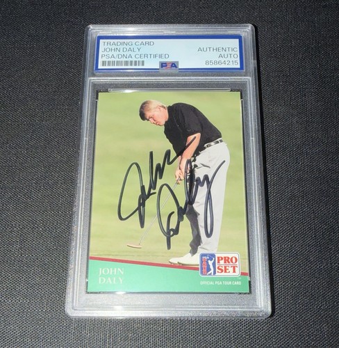 John Daly Signed 1991 Pro Set Rookie Card PSA Auto Bold Golf Legend