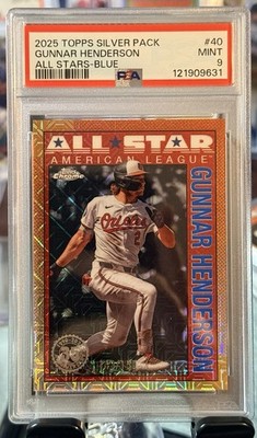 2025 Topps Series 2 - 1990 Topps Chrome Silver Pack Gunnar Henderson Blue /150
