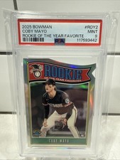 COBY MAYO  2025 BOWMAN CHROME DIE/CUT ROY-RC  #ROY-2 PSA