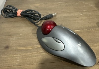 Logitech T-BC21  Trackman Trackball USB Mouse Marble Ball 810-000767