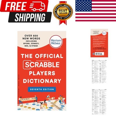 The Official SCRABBLE  Players Dictionary, Seventh Ed., Newest Edition, 2023 Cop
