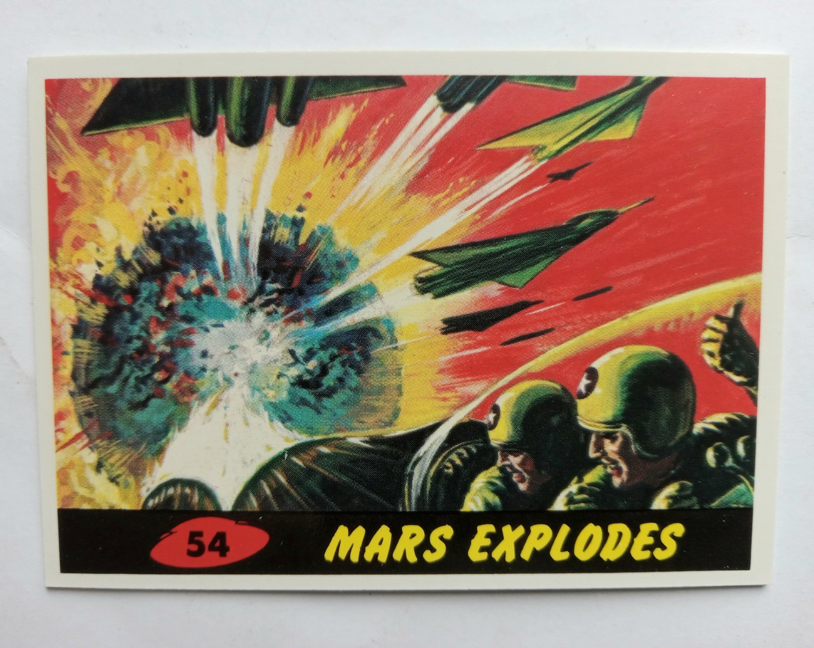 Mars Attacks 1994 Topps Deluxe Reprint Issue, #54 Mars Explodes