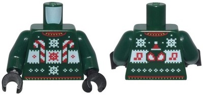 LEGO 973pb5857c01 Spider-Man (Miles Morales) Weihnachten Torso Strick Fair Isle Holi