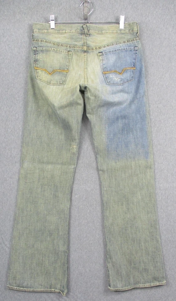 Vintage Guess Premium Jeans Mens 33 Falcon Boot Studded Distressed Made in USA - Image 2 of 4