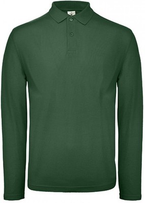 Herren Long Sleeve Polo ID.001 / 100 % Baumwollpiqué  | B&C | PUI12