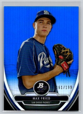 Max Fried Rookie 2013 Bowman Platinum (Blue Refractor) #BPCP55 New York Yankees