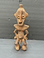 Antique Authentic Metoko Male Figure - Bukota Society - DRC Congo Tribal Art 12"