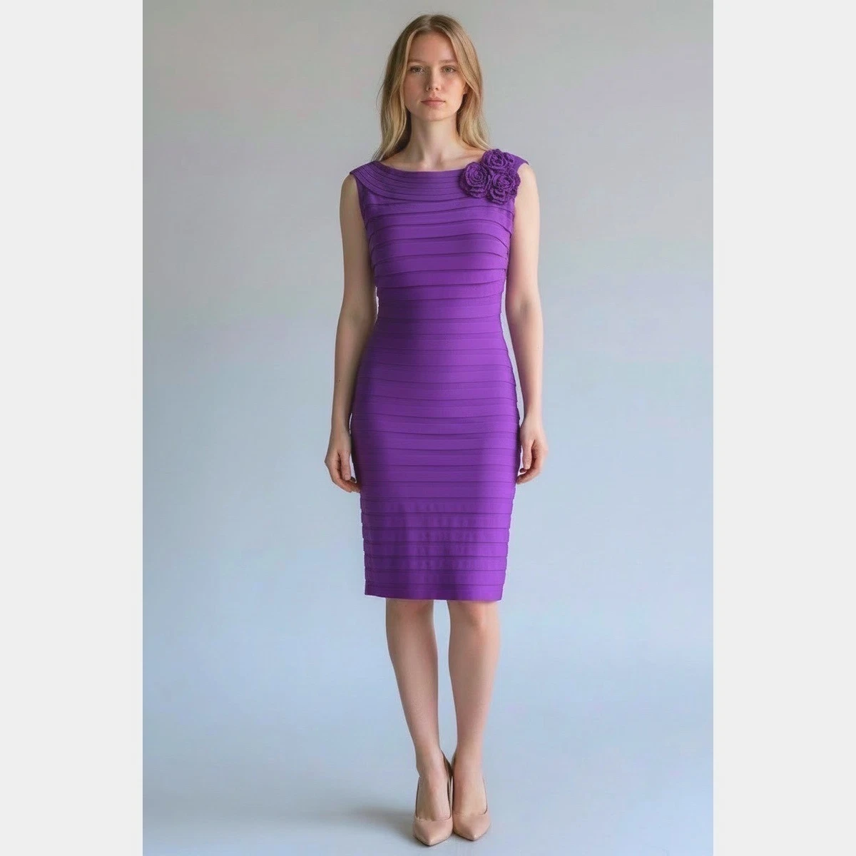 adrianna papell shutter pleat satin dress Adrianna papell shutter pleat sheath dress + FREE SHIPPING