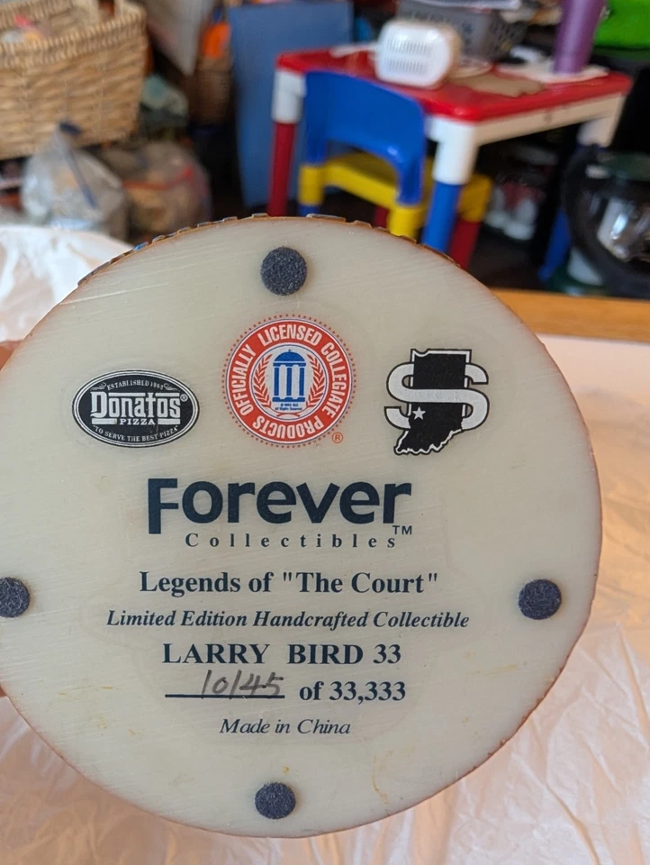 CABEZA BOBBLE VINTAGE FOREVER COLLECTIBLES LARRY BIRD INDIANA STATE 33 Foto 3 de 3