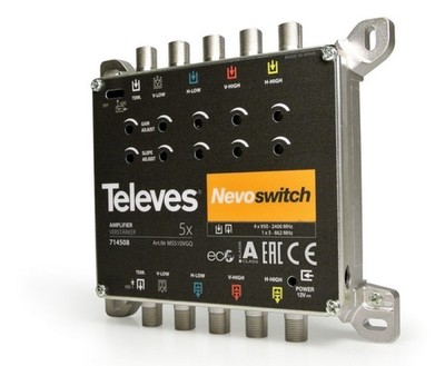 Televes Verstärker 5-fach MS510VGQ SAT-Verstärker 714508 Verstärker