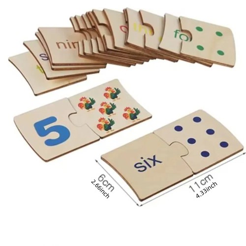 Points Number Matching Toys Montessori Number Matching Card Game Kids - Picture 2 of 8