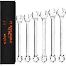 6PC Large Wrench Set with Rolling Pouch 15/16″ 1″ 1-1/16″ 1-1/8″ 1-3/16″ 1-1/4″