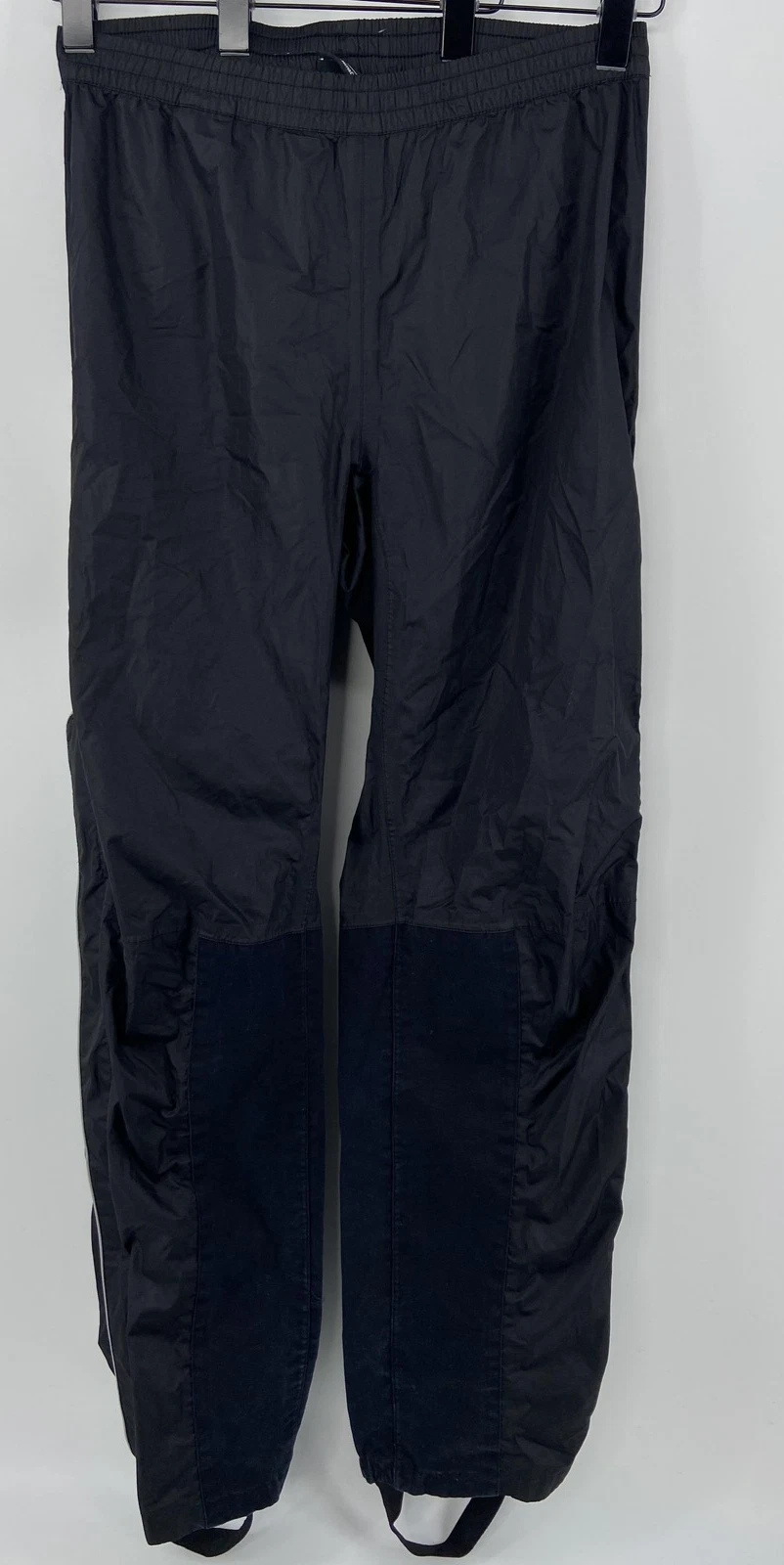 Harley Davidson Rain Pants Mens Small Black Motorcycle Stirrup Nylon Riding