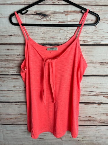 BLOUSE SHIRT CAMISOLE 12 SLEEVELESS SPAGHETTI STRAP ORANGE MATALAN WOMENS 4997