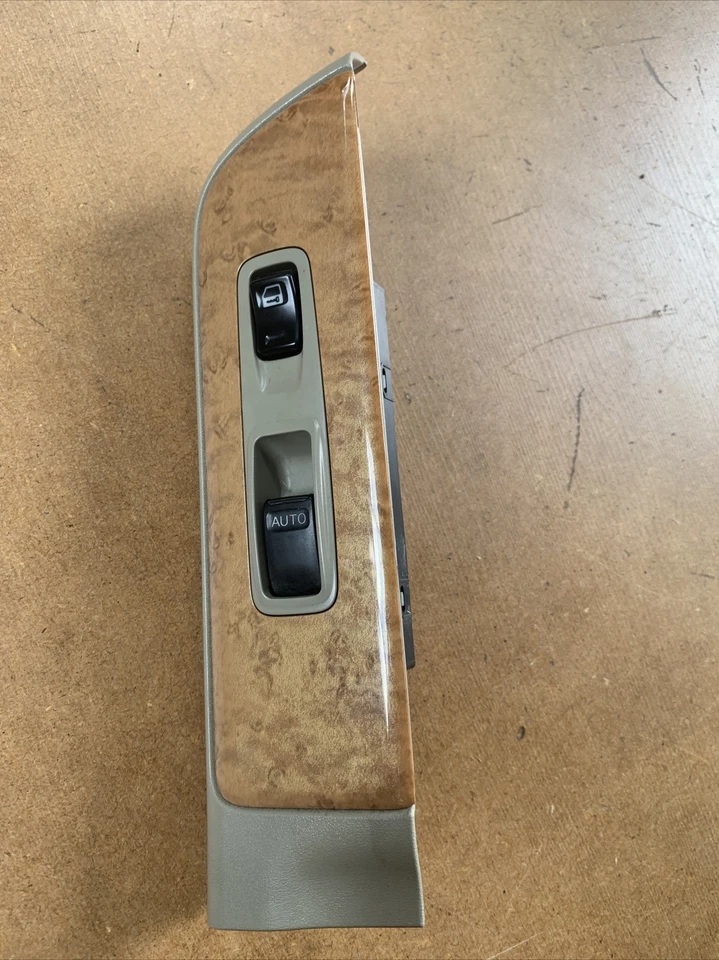 Infiniti QX4 2001 2002 interruptor de control de ventana pasajero delantero grano de madera Foto 4 de 4