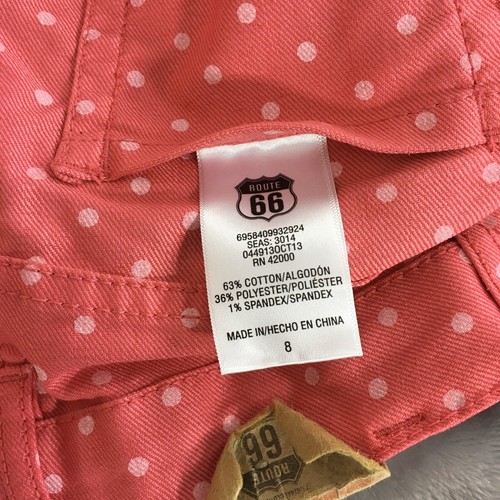 Girls Size 8 Route 66 Reversible Pink Polka Dot Skirt NWOT - Picture 3 of 5