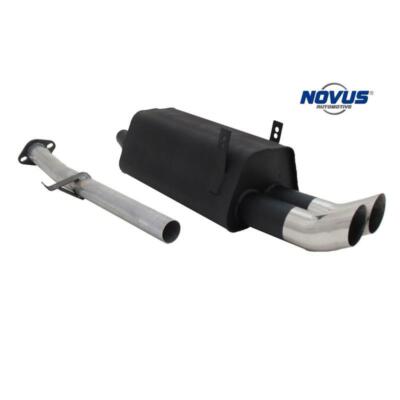 Novus N Sport Auspuff  Endschalldämpfer 2x76 rund DTM paßt für BMW E36 316i 318i